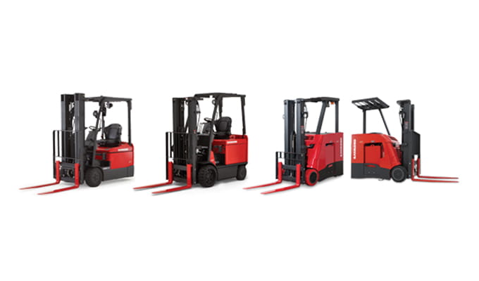 Raymond forklifts, Stand up forklift, sit down forklift, fork lift